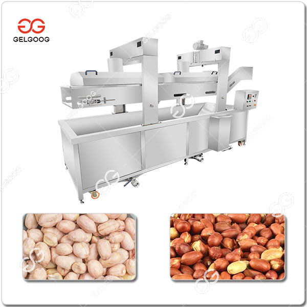 Machine À Frire Les Cacahuètes En Continu|Friteuse D'arachides Automatique