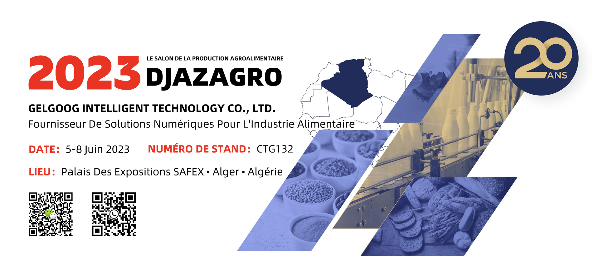 LE SALON DE LA PRODUCTION AGROALIMENTAIRE - DJAZAGRO - GELGOOG