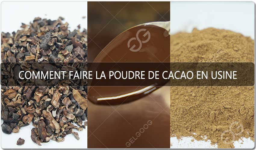 Comment Faire La Poudre De Cacao En Usine - GELGOOG